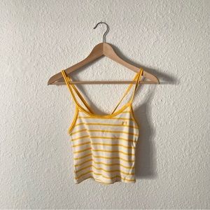 Vintage Hang 10 Yellow Stripe Tank Top